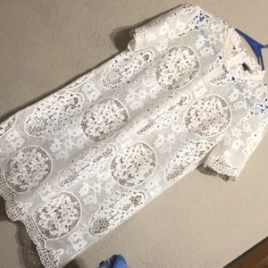 White see through dress